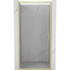 Mexen Exo-S drzwi prysznicowe rozsuwane 90 cm, transparent, złote szczotkowane - 8151-090-000-55-00