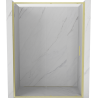 Mexen Exo-S drzwi prysznicowe rozsuwane 155 cm, transparent, złote szczotkowane - 8151-155-000-55-00