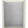 Mexen Exo-S drzwi prysznicowe rozsuwane 200 cm, transparent, złote szczotkowane - 8151-200-000-55-00