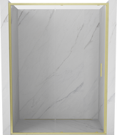 Mexen Exo-S drzwi prysznicowe rozsuwane 200 cm, transparent, złote szczotkowane - 8151-200-000-55-00