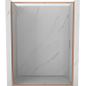 Mexen Exo-S drzwi prysznicowe rozsuwane 200 cm, transparent, miedź szczotkowana - 8151-200-000-65-00