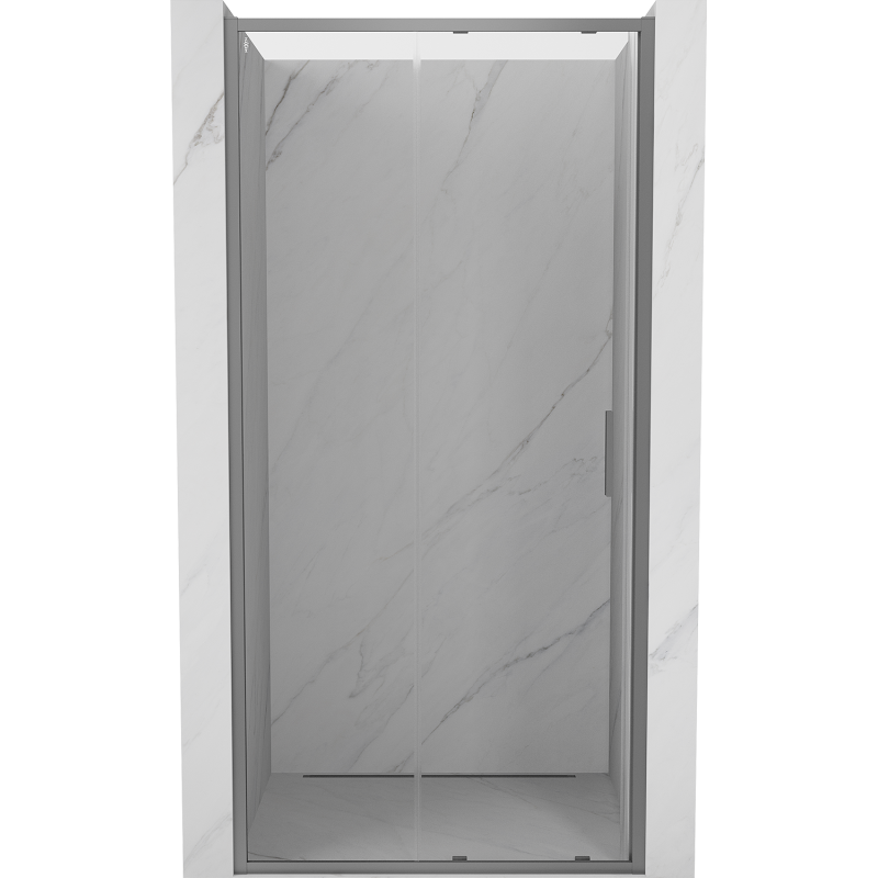 Mexen Exo-S drzwi prysznicowe rozsuwane 90 cm, transparent, gun metal - 8151-090-000-95-00