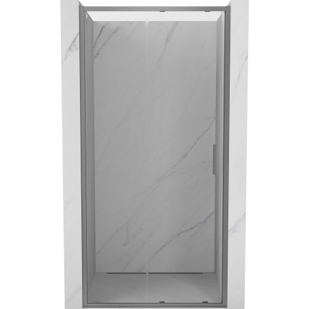 Mexen Exo-S drzwi prysznicowe rozsuwane 105 cm, transparent, gun metal - 8151-105-000-95-00