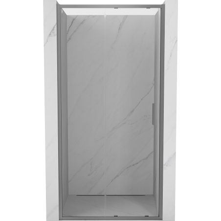Mexen Exo-S drzwi prysznicowe rozsuwane 120 cm, transparent, gun metal - 8151-120-000-95-00