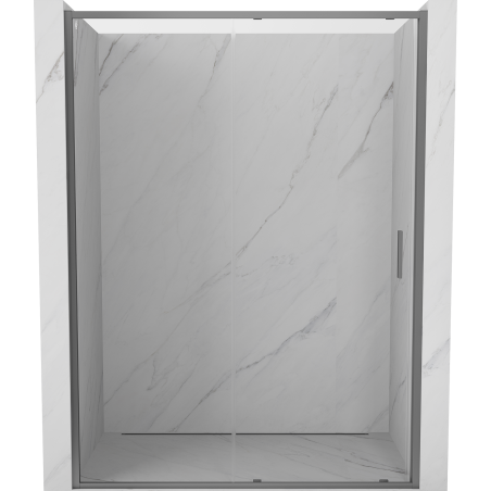Mexen Exo-S drzwi prysznicowe rozsuwane 200 cm, transparent, gun metal - 8151-200-000-95-00