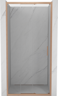 Mexen Exo-3S drzwi prysznicowe rozsuwane 90 cm, transparent, miedź szczotkowana - 8153-090-000-65-00