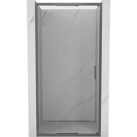 Mexen Exo-3S drzwi prysznicowe rozsuwane 70 cm, transparent, gun gray szczotkowany - 8153-070-000-66-00