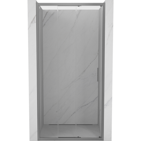 Mexen Exo-3S drzwi prysznicowe rozsuwane 75 cm, transparent, gun metal - 8153-075-000-95-00