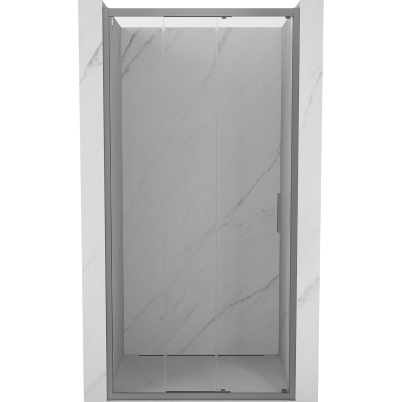 Mexen Exo-3S drzwi prysznicowe rozsuwane 95 cm, transparent, gun metal - 8153-095-000-95-00