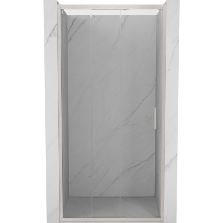 Mexen Exo-3S drzwi prysznicowe rozsuwane 70 cm, transparent, nikiel szczotkowany - 8153-070-000-97-00