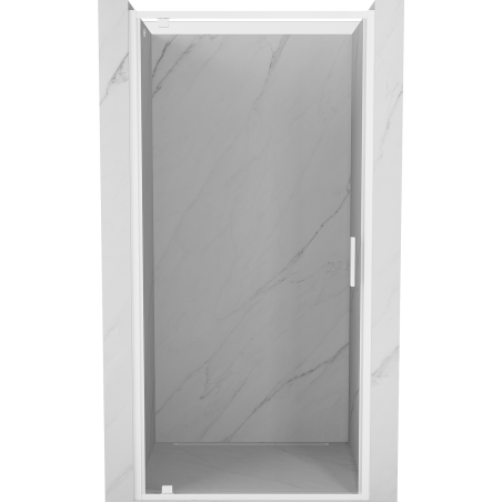 Mexen Exo-BR drzwi prysznicowe uchylne 75 cm, transparent, białe - 8181-075-000-20-00
