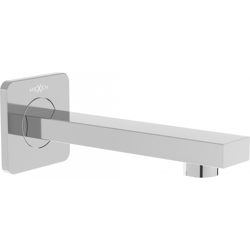 Mexen Cube väggmonterad badkarspipa, krom - 79370-00