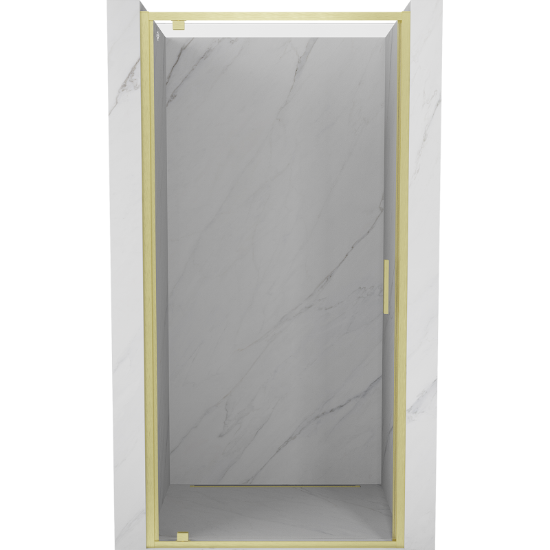 Mexen Exo-BR drzwi prysznicowe uchylne 70 cm, transparent, złote szczotkowane - 8181-070-000-55-00