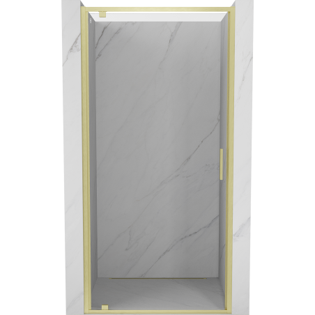 Mexen Exo-BR drzwi prysznicowe uchylne 70 cm, transparent, złote szczotkowane - 8181-070-000-55-00
