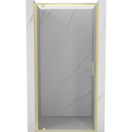 Mexen Exo-BR drzwi prysznicowe uchylne 95 cm, transparent, złote szczotkowane - 8181-095-000-55-00