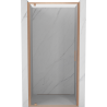 Mexen Exo-BR drzwi prysznicowe uchylne 80 cm, transparent, miedź szczotkowana - 8181-080-000-65-00