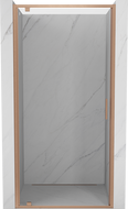 Mexen Exo-BR drzwi prysznicowe uchylne 85 cm, transparent, miedź szczotkowana - 8181-085-000-65-00
