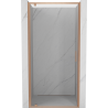 Mexen Exo-BR drzwi prysznicowe uchylne 95 cm, transparent, miedź szczotkowana - 8181-095-000-65-00