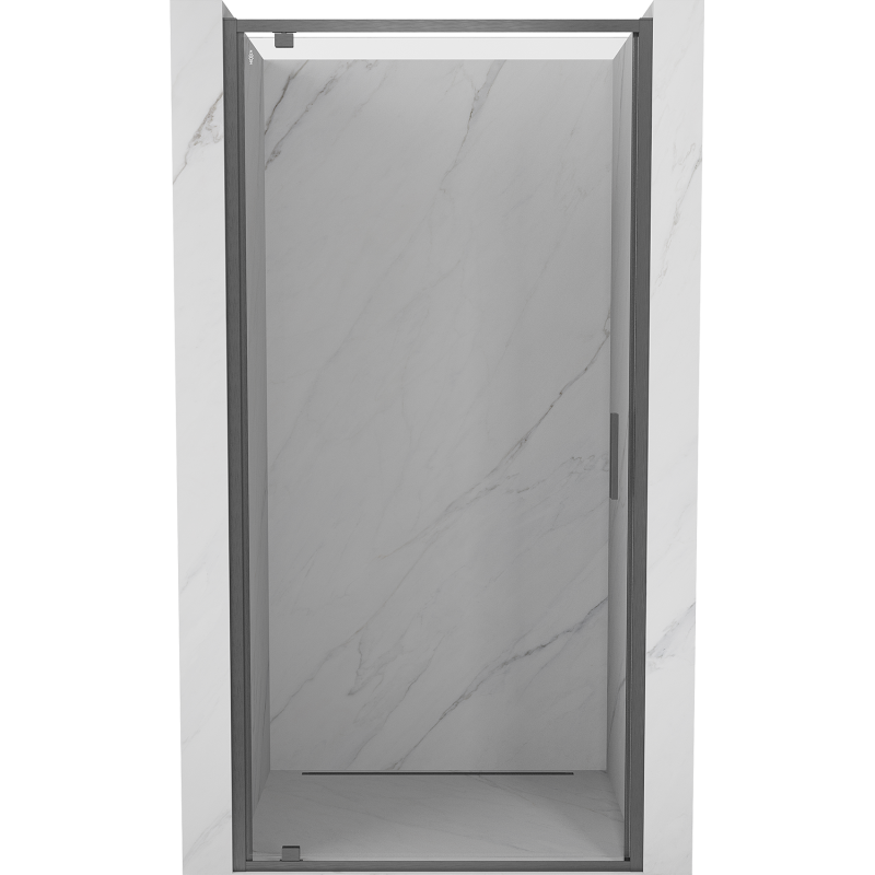 Mexen Exo-BR drzwi prysznicowe uchylne 70 cm, transparent, gun gray szczotkowany - 8181-070-000-66-00