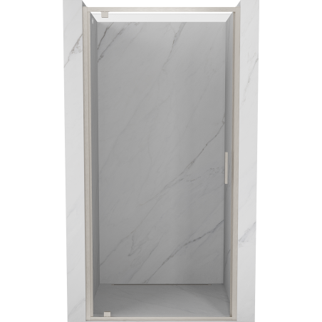 Mexen Exo-BR drzwi prysznicowe uchylne 90 cm, transparent, nikiel szczotkowany - 8181-090-000-97-00