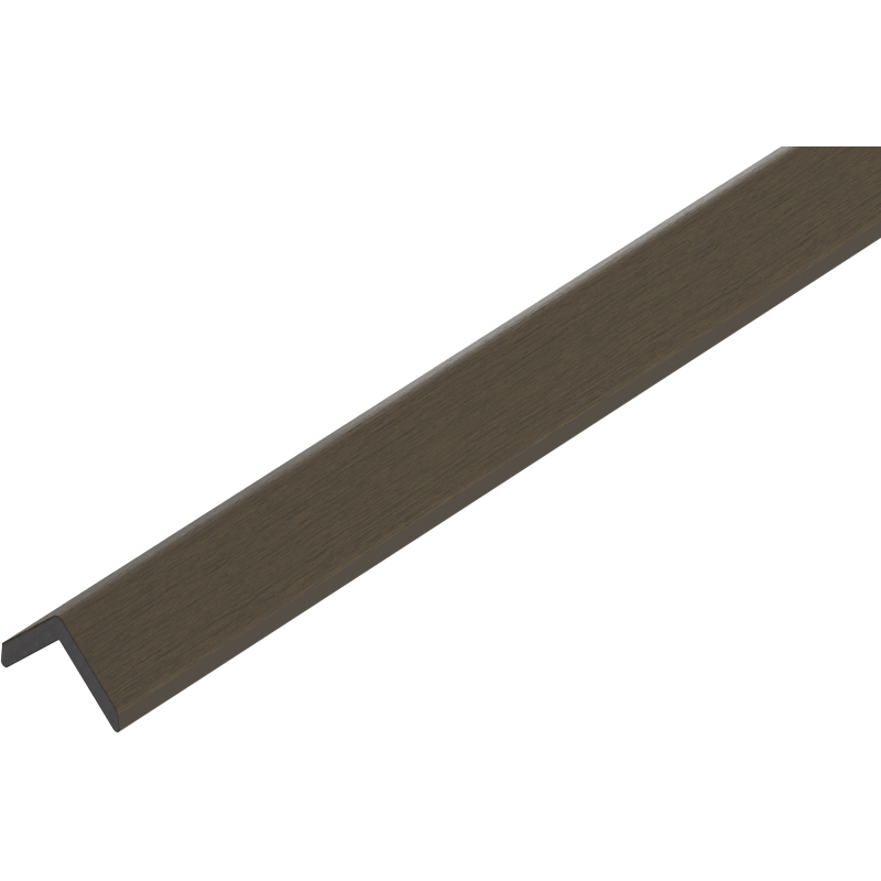 Mexen Uni Premium listwa wykończeniowa kątowa kompozytowa 300 x 5 x 5 cm, dark brown - C9223-300-06