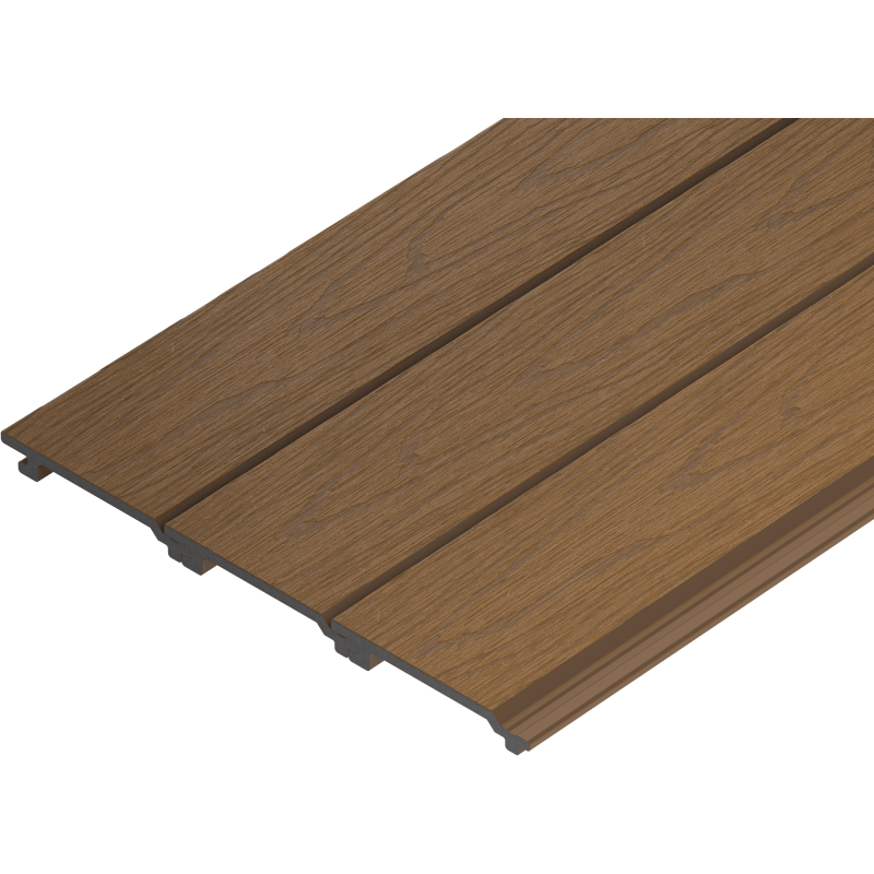 Mexen Cladio Premium 3D próbka deski elewacyjnej kompozytowej, teak - C2051-16-S