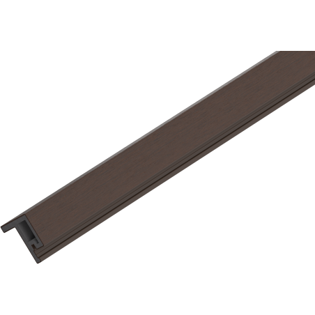 Mexen Lamero Premium listwa elewacyjna typ F kompozytowa lamelowa 300 x 3,6 x 4,9 cm, light walnut - C9261-300-09