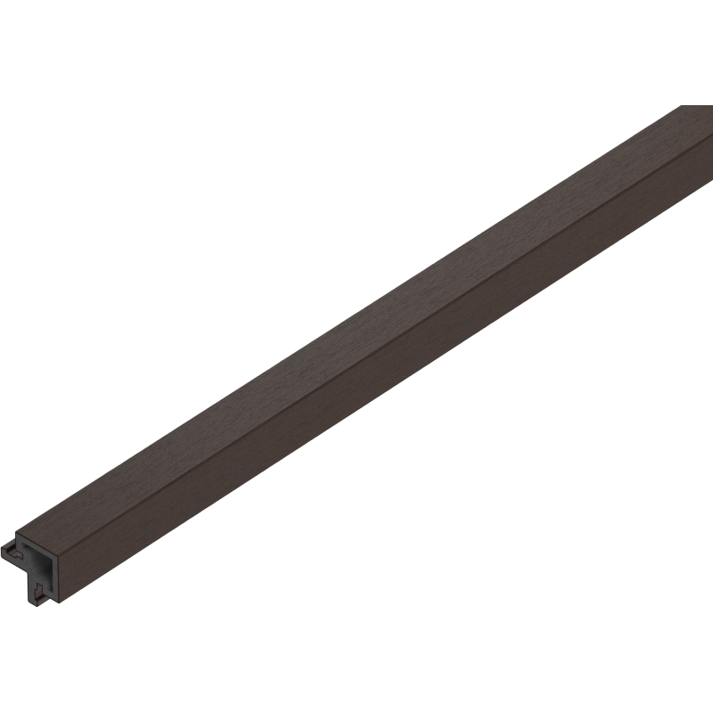 Mexen Lamero Premium listwa elewacyjna narożna kompozytowa lamelowa 300 x 3,6 x 3,6 cm, walnut - C9260-300-17