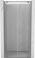 Mexen Exo-BR Duo drzwi prysznicowe podwójne uchylne 90 cm, transparent, gun metal - 8182-090-000-95-00