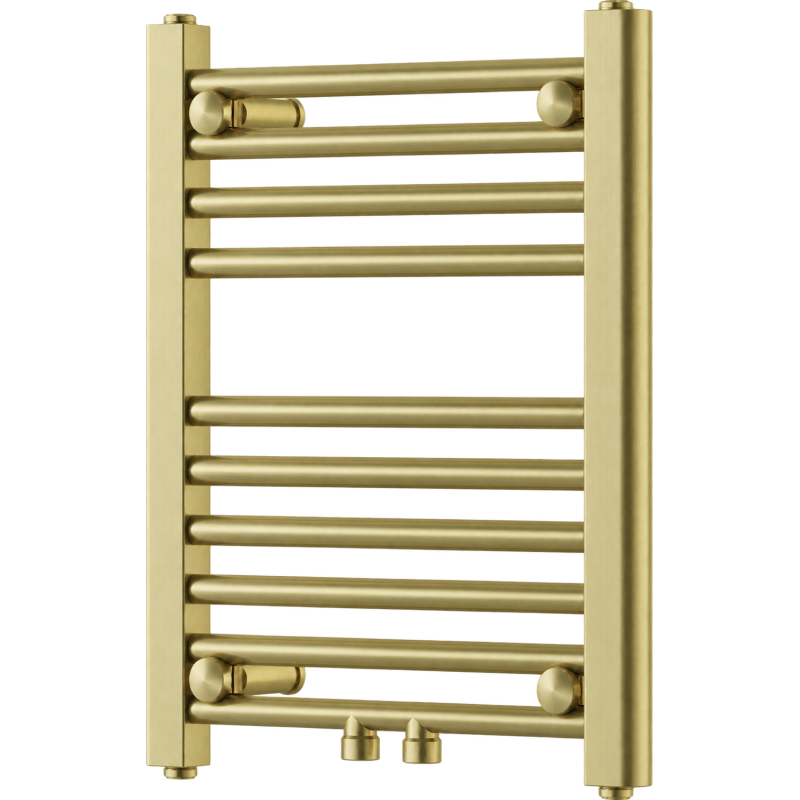 Mexen Mars grzejnik łazienkowy 500 x 400 mm, 141 W, złoty szczotkowany - W110-0500-400-00-55