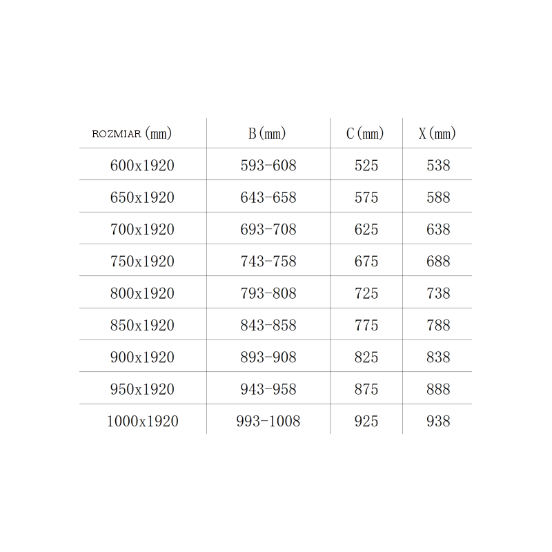 Mexen Pretoria drzwi prysznicowe uchylne 100 cm, transparent, chrom - 852-100-000-01-00