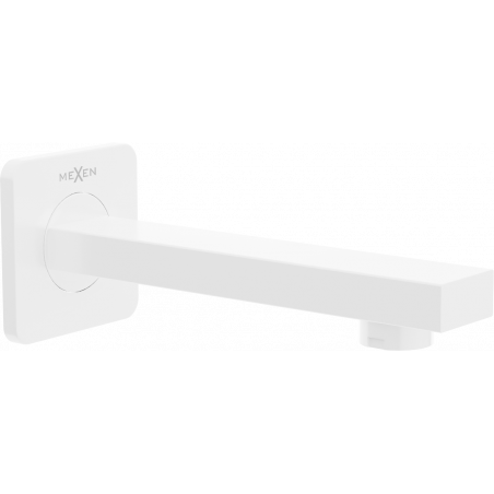 Mexen Cube bec de baignoire mural, blanc - 79370-20