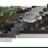Mexen Tomas fregadero de granito de 2 senos con grifo de cocina Telma, negro moteado - 6516-76-670200-00
