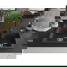 Mexen Tomas fregadero de granito de 2 compartimentos con grifo de cocina Telma, negro moteado - 6516-76-670200-70