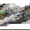 Mexen Tomas granieten dubbele spoelbak 800 x 500 mm, grijs, chromen sifon - 6516802000-71