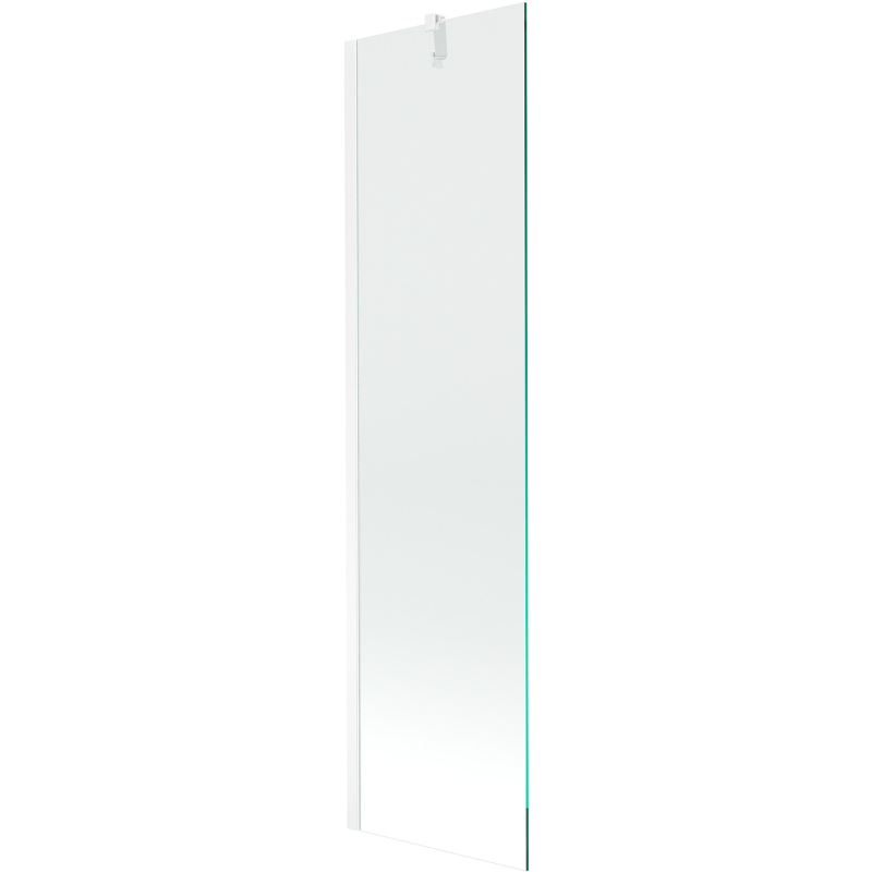 Mexen Next Badewannenabtrennung 1-flügelig 50 x 150 cm, transparent, weiß - 895-050-000-00-00-20