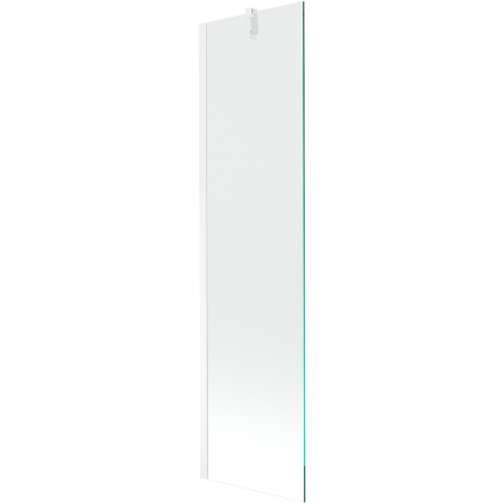 Mexen Next Badewannenabtrennung 1-flügelig 50 x 150 cm, transparent, weiß - 895-050-000-00-00-20