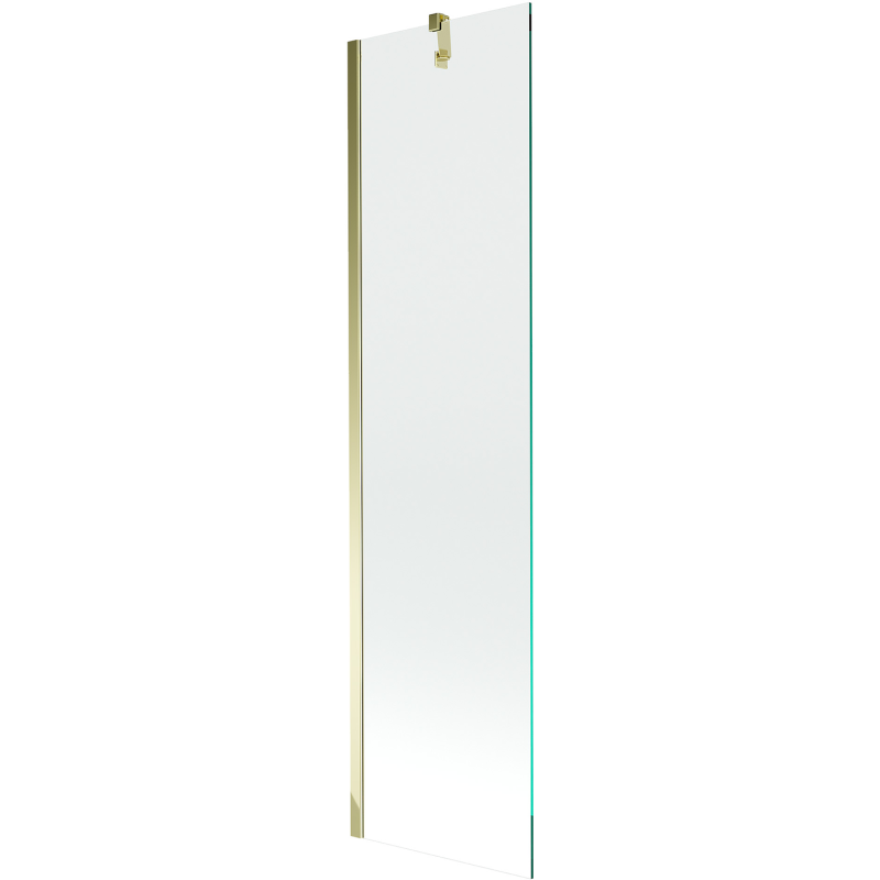Mexen Next badwand scherm 1-vleugelig 50 x 150 cm, transparant, goud - 895-050-000-00-00-50
