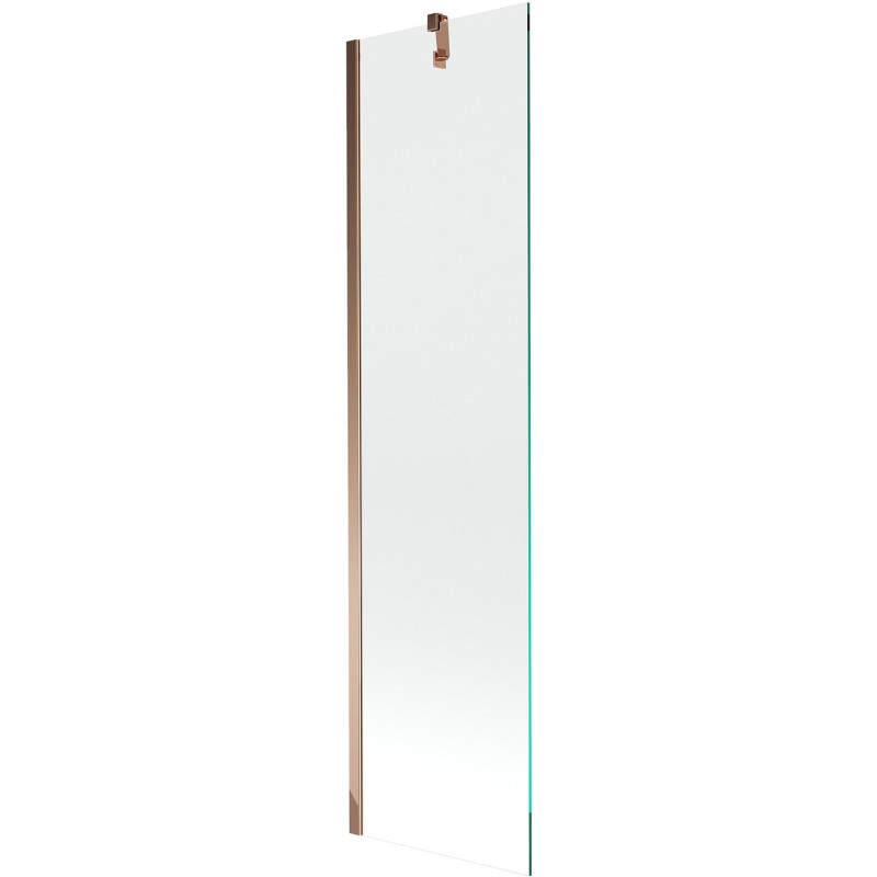 Mexen Next badwand scherm 1-vleugelig 50 x 150 cm, transparant, roze goud - 895-050-000-00-00-60