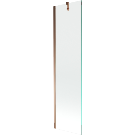 Mexen Next Badewannenabtrennung 1-flügelig 50 x 150 cm, transparent, Roségold - 895-050-000-00-00-60
