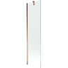 Mexen Next Badewannenabtrennung 1-flügelig 50 x 150 cm, transparent, Roségold - 895-050-000-00-00-60