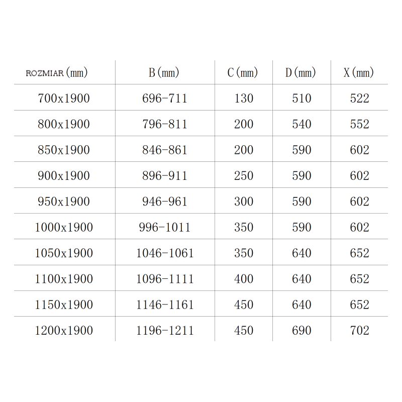 Mexen Roma suihkukalusteen ovi, 110 cm, läpinäkyvä, kultainen - 854-110-000-50-00