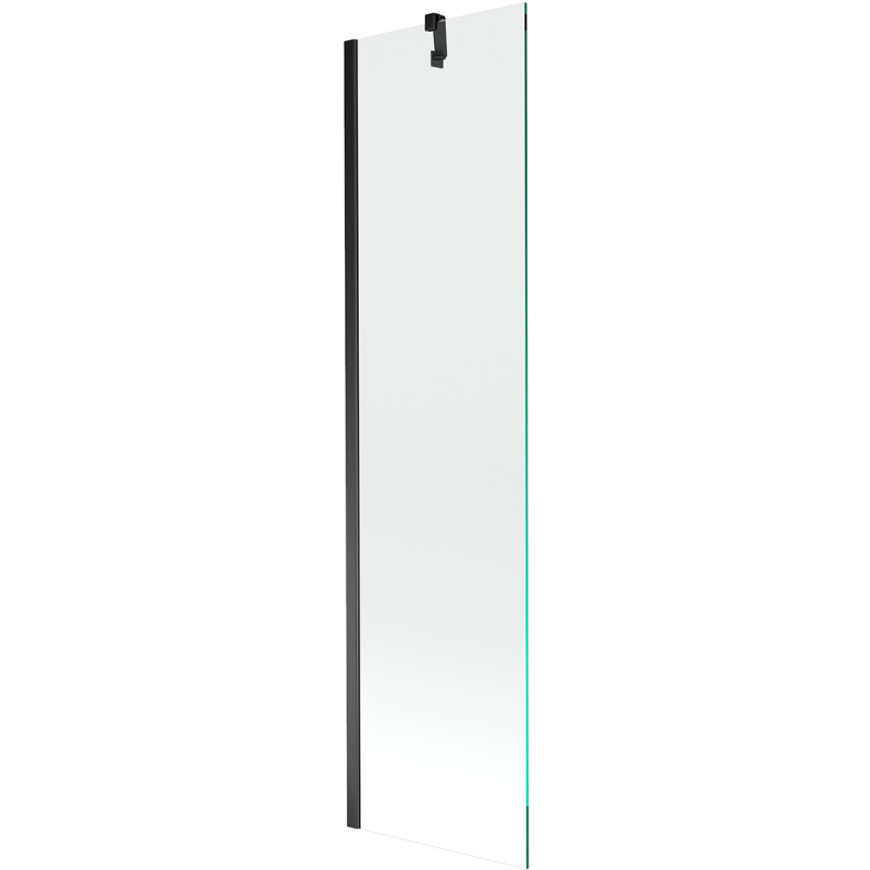 Mexen Next yksisaranainen suihkuseinä 50 x 150 cm, läpinäkyvä, musta - 895-050-000-00-00-70