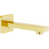 Mexen Cube väggmonterad badkarskran, guld - 79370-50