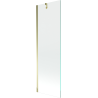 Mexen Next badwandparaván 1-deurs 60 x 150 cm, transparant, goud - 895-060-000-00-00-50