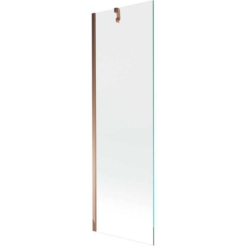 Mexen Next Badewannenwand 1-flügelig 60 x 150 cm, transparent, Roségold - 895-060-000-00-00-60
