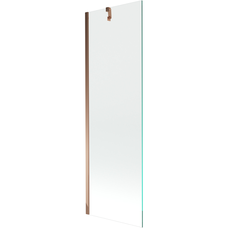 Mexen Next badscherm 1-delig 60 x 150 cm, transparant, roze goud - 895-060-000-00-00-60