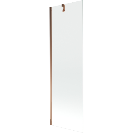 Mexen Next badscherm 1-delig 60 x 150 cm, transparant, roze goud - 895-060-000-00-00-60