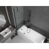 Mexen Next paroi de baignoire 1 volet 60 x 150 cm, transparent, noir - 895-060-000-00-00-70