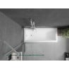 Mexen Next shower screen 1-winged 70 x 150 cm, transparent, white - 895-070-000-00-00-20